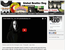 Tablet Screenshot of globalbeatlesday.com